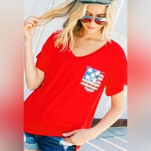 Stars & Stripes Oversized Tee
